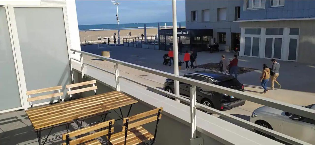 Bel Appt Neuf - Vue Mer - Terrasse - Parking Prive Dunkirk Luaran gambar